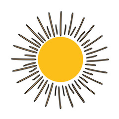 Poster - Sun isolated symbol icon vector illustration graphic design