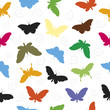 Butterfly Pattern Seamless background.