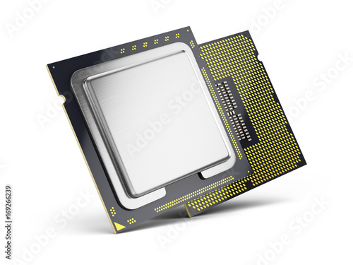 Central Computer Processors Cpu Isolated On White 3d Rendering Adobe Stock でこのストックイラストを購入して 類似のイラストをさらに検索 Adobe Stock