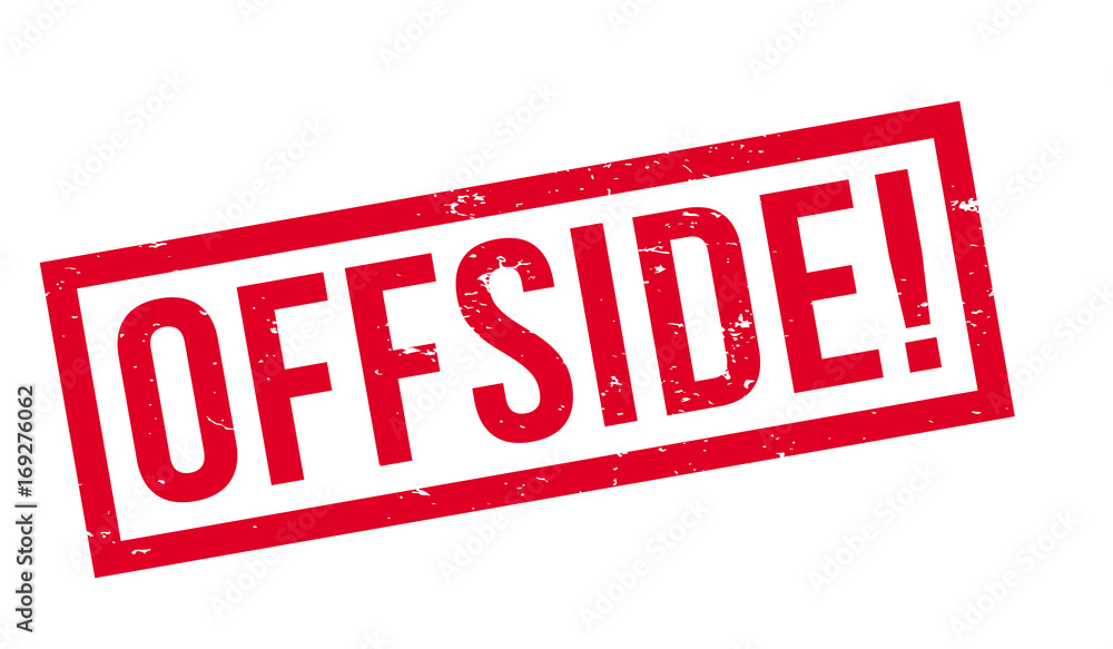 Offside Sticker Offside rubber stamp. Grunge design with dust scratches. Effects can be ...