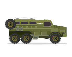 Modern Military Vehicle Illustration, Suitable For Game Asset, Icon, Infographic, and Other Military Graphic Purpose