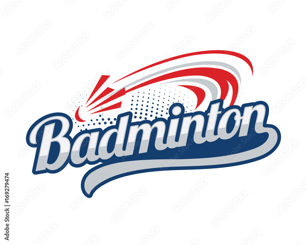 Modern Professional Isolated Sports Badge Logo - The Badminton Club Stock  Vector | Adobe Stock