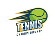 Modern Professional Isolated Sports Badge Logo - Tennis Championship