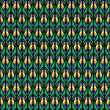Summer peacock feathers pattern vector seamless. Colorful ethnics texture. Festive indian background print for fabric, wallpaper, wrapping paper and boho card template.