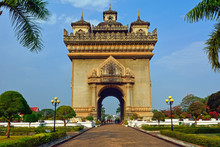 Laos Vientiane Patuxai Gate Of Triumph
