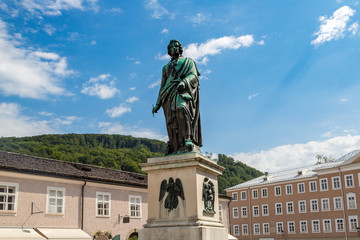 Wall Mural - Statue off Mozart in Salzburg