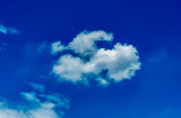 White cloud with Blue sky