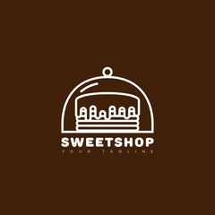 Wall Mural - Sweet shop logo