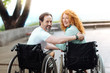 © Viacheslav Yakobchuk - Positive disabled couple resting in the park