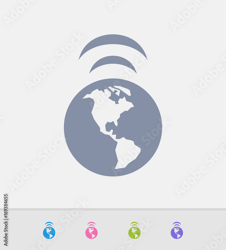 Earth Transmission Granite Icons A Professional Pixel Perfect Icon Designed On A 32x32 Pixel Grid And Redesigned On A 16x16 Pixel Grid For Very Small Sizes Buy This Stock Vector And