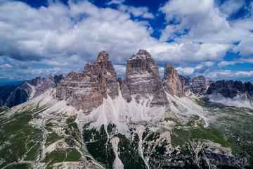 National Nature Park Tre Cime In the Dolomites Alps. Beautiful nature of Italy.