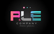 RLE r l e three letter logo icon design