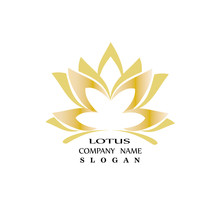 Lotus Logo And Fashion Logo Vector Design Template