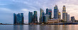 © Atip R - Panorama skyline of Singapore famous business city,Singapore city light twilight time