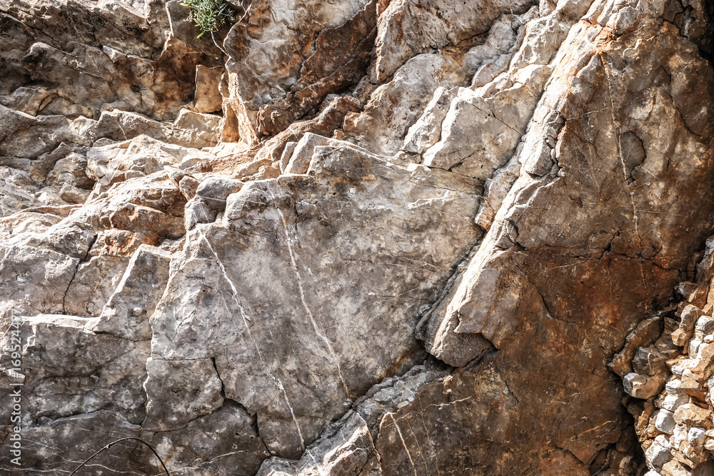 Rocky mountain on sunny day