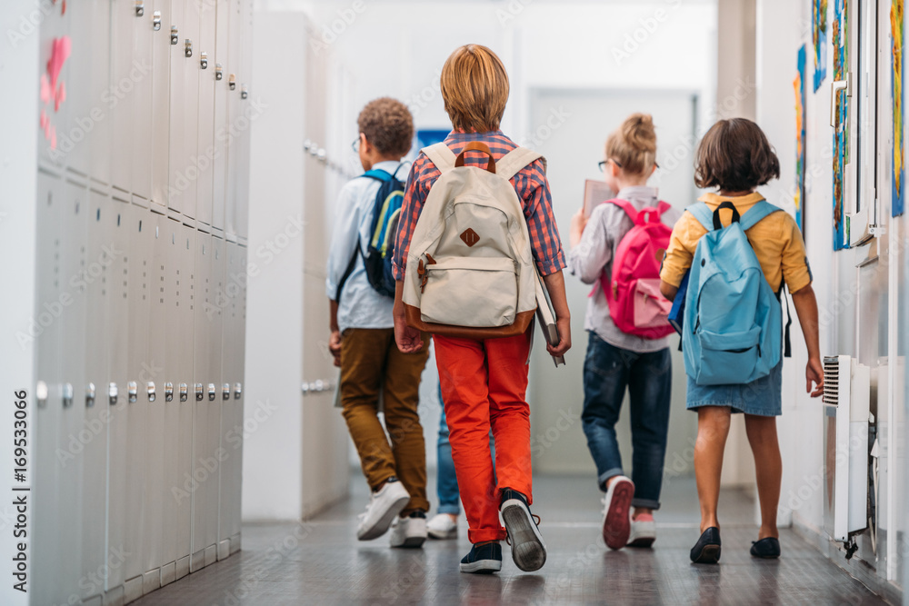 kids going into class, back to school Stock Photo | Adobe Stock