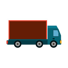 Delivery truck vehicle icon vector illustration graphic design