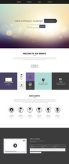 Wall Mural - website templates, icons, headers, blurred backgrounds and other vector elements for your design.