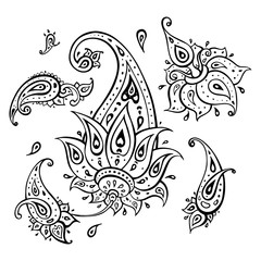 Poster - Paisley Ethnic ornament.