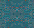 Printed circuit board background in blue