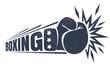 Vintage logo for boxing.