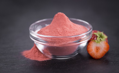 Homemade Strawberry powder