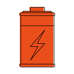 Canvas Print - Battery icon energy power and technology theme Isolated design Vector illustration