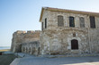 A medieval Larnaca castle and museum at beach waterfront