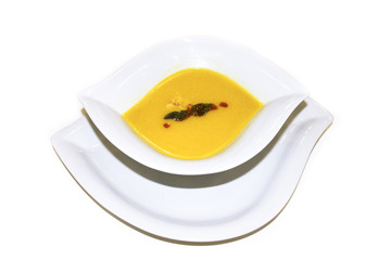 Wall Mural - Gourmet pepper, pumpkin and squash vegetable soup