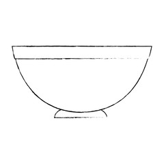 Wall Mural - bowl icon over white background vector illustration