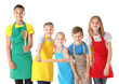 © Africa Studio - Group of children on white background. Concept of cooking classes