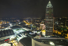 Frankfurt Am Main Germany At Night From Above