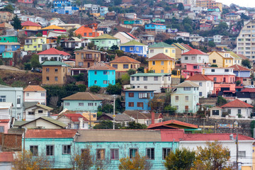 Poster - Colorful Houses in Valparaiso