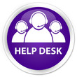 © FR Design - Help desk (customer care team icon) premium purple round button