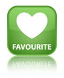© FR Design - Favourite (heart icon) special soft green square button