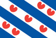 Vector flag of Friesland or Frisia is a province in the northwest of the Netherlands.