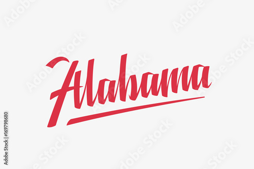 Alabama Usa State Word Logo Hand Painted Brush Lettering Calligraphy Logo Template Buy This Stock Vector And Explore Similar Vectors At Adobe Stock Adobe Stock
