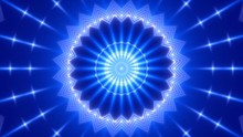 Moving Light And Blue Background, Kaleidoscope, Loop