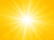 sun with lens flare abstract vector summer yellow rays background