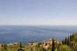 panorama, mare, Sicilia, Taormina, Italia, sole, estate