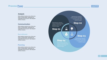 Poster - Four Circle Zones Slide Template