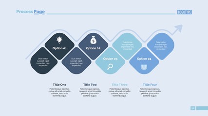 Poster - Four Options Blocks Slide Template