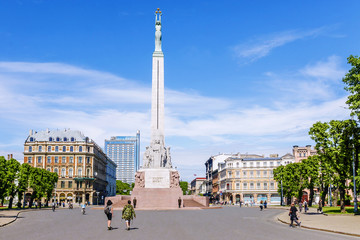 Wall Mural - Monument of Freedom in Riga, Latvia