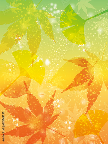 紅葉 秋のイメージの背景 オーナメント 縦型 モミジのイラスト Background Of The Image Of Autumn Stock Vector Adobe Stock