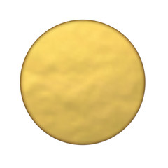 Wall Mural - round golden foil banner, hole gold texture