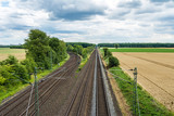 Fototapeta Las - 7097 Bahnlinie - Worringen nach Köln