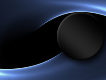      Abstract Blue Black Circle Background 