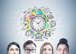 © ImageFlow - Close up of a business team, time management
