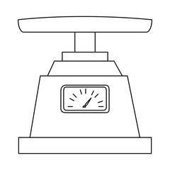 gramer measure scale icon vector illustration design