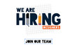We are hiring designers. Template design for recruitment agency broadcasting. Graphic designer artist required. 